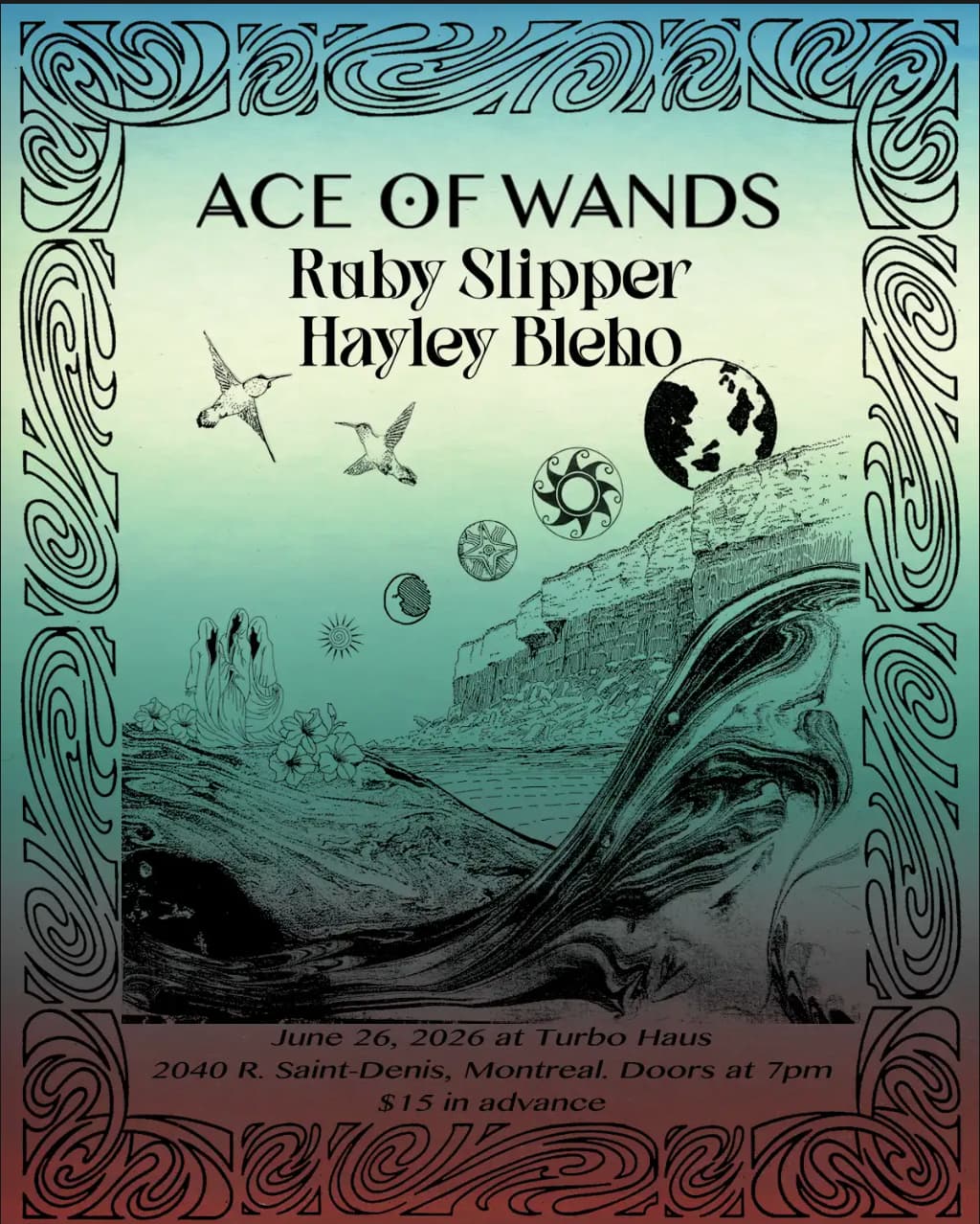 ACE OF WANDS + RUBY SLIPPER + HAYLEY BLEHO