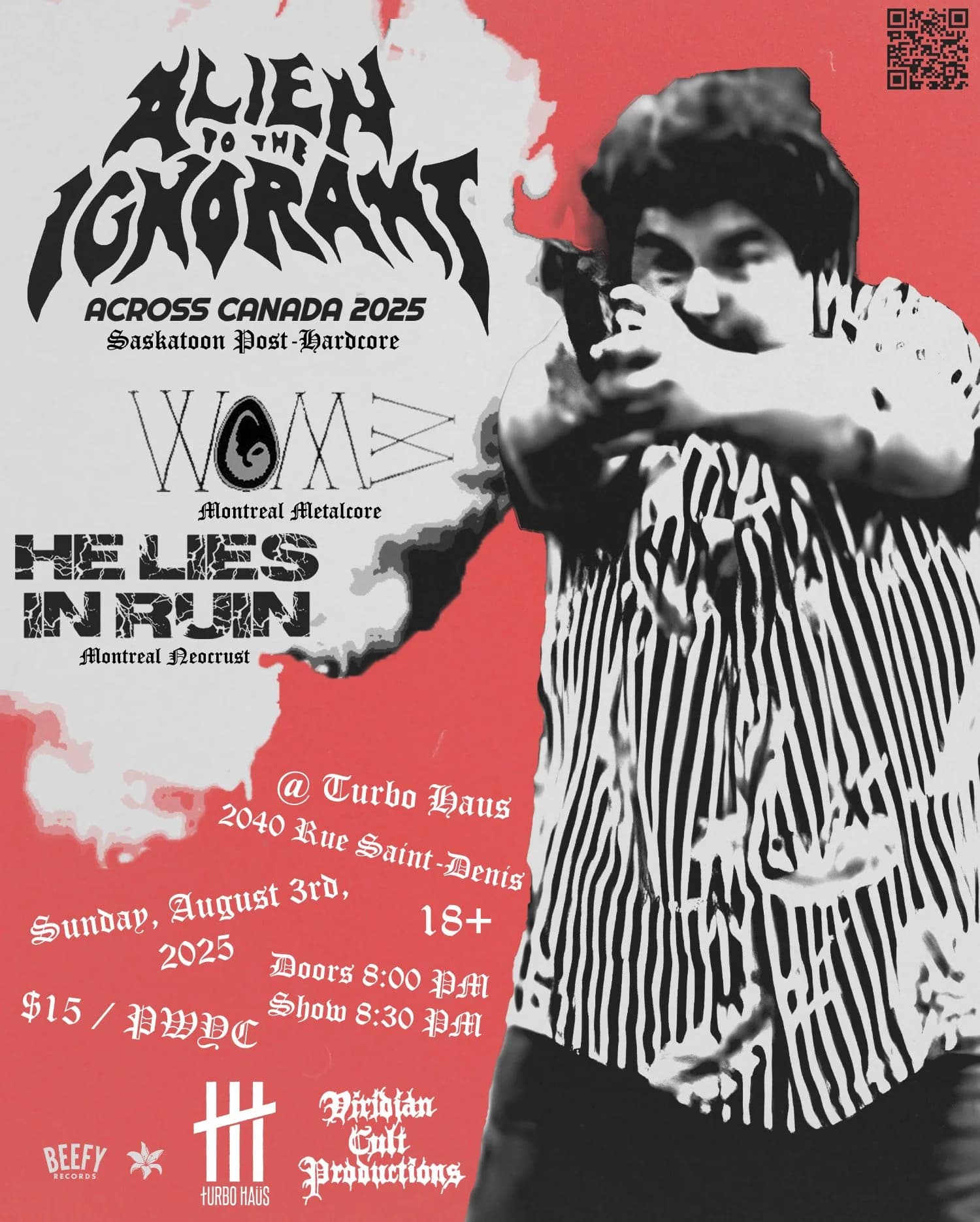 ALIEN TO THE IGNORANT + VVOMB + HE LIES IN RUIN