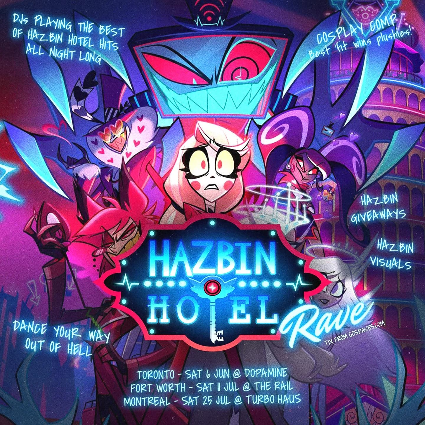HAZBIN HOTEL RAVE MONTREAL (23h à 2h)