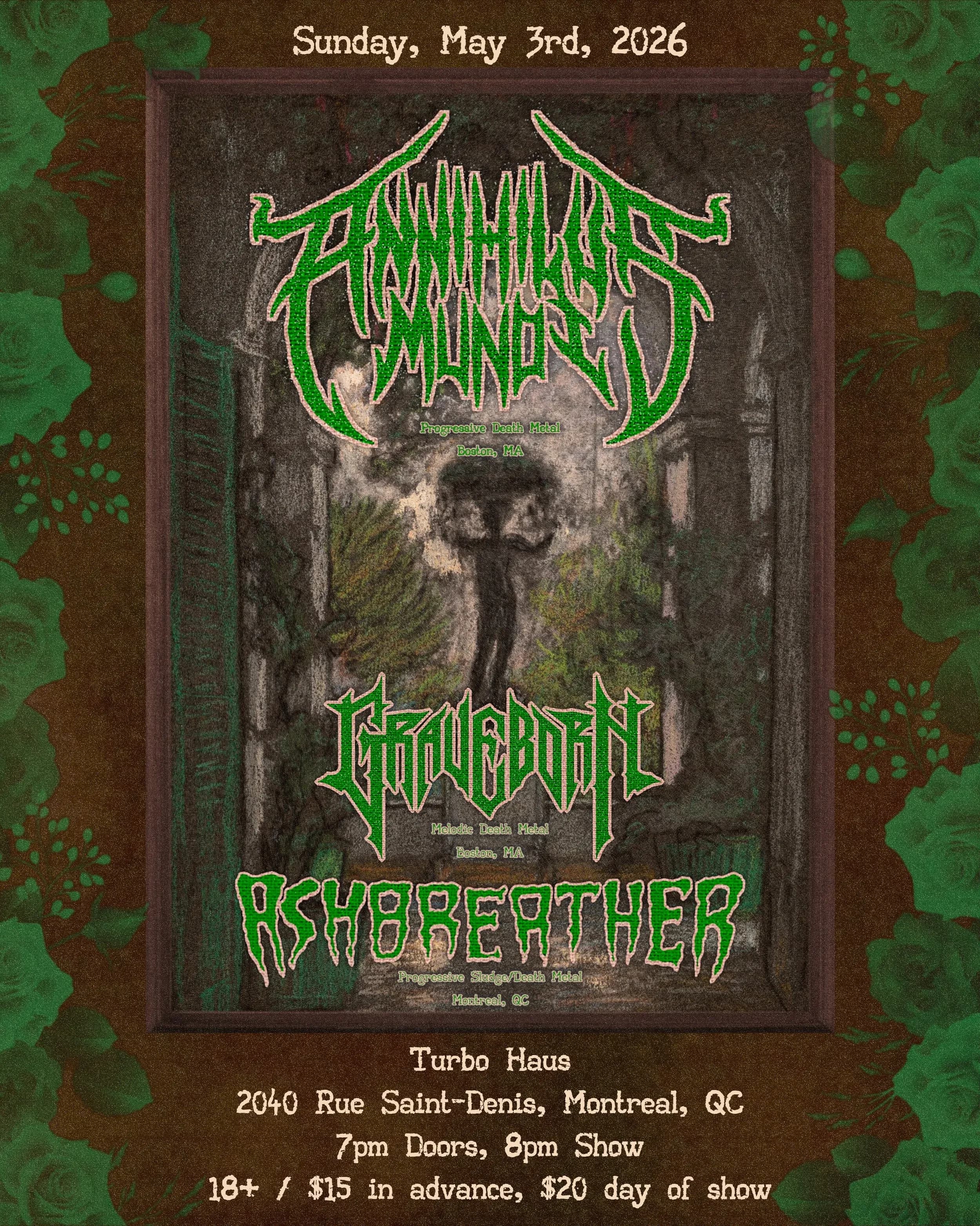 Grave Born + Ashbreather + Annihilus Mundi