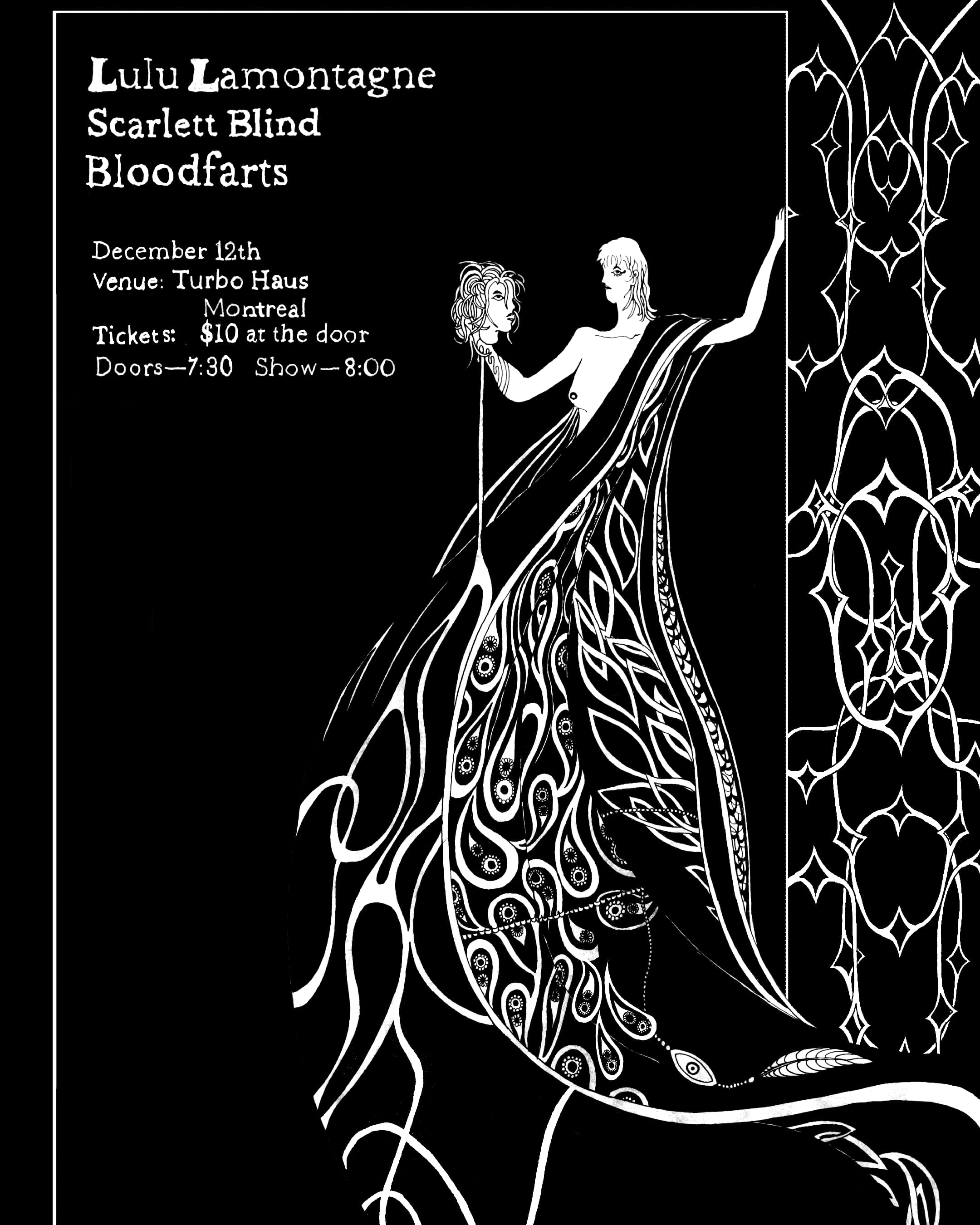 Lulu Lamontagne + Scarlett Blind + Bloodfarts