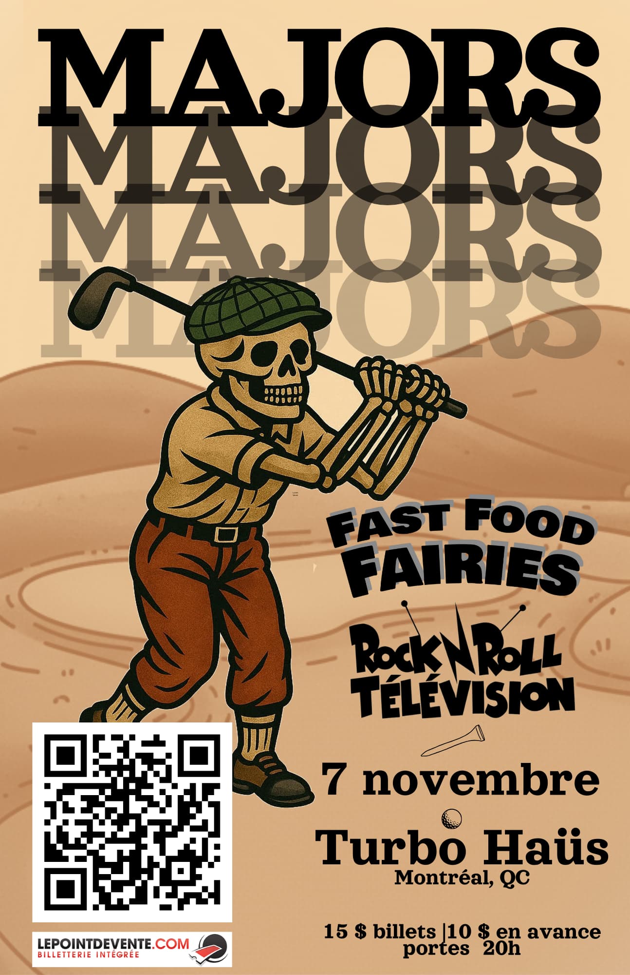 MAJORS + ROCKnROLL TÉLÉVISION + FAST FOOD FAIRIES