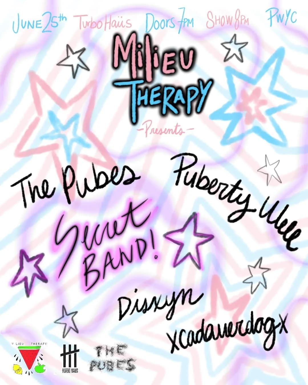 Milieu Therapy - The Pubes + Puberty Well + Disxyn + xcadaverdogx