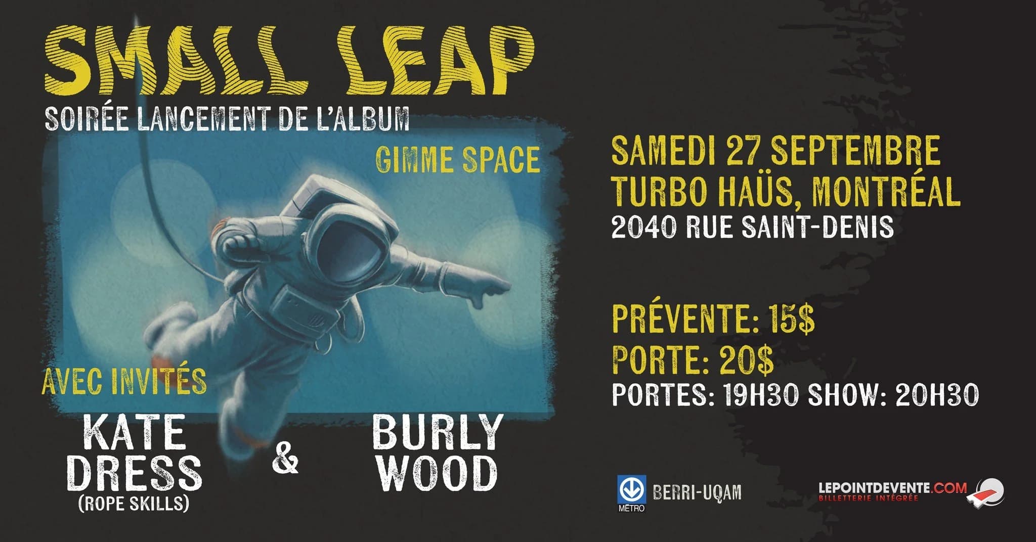 Small Leap - Lancement Album