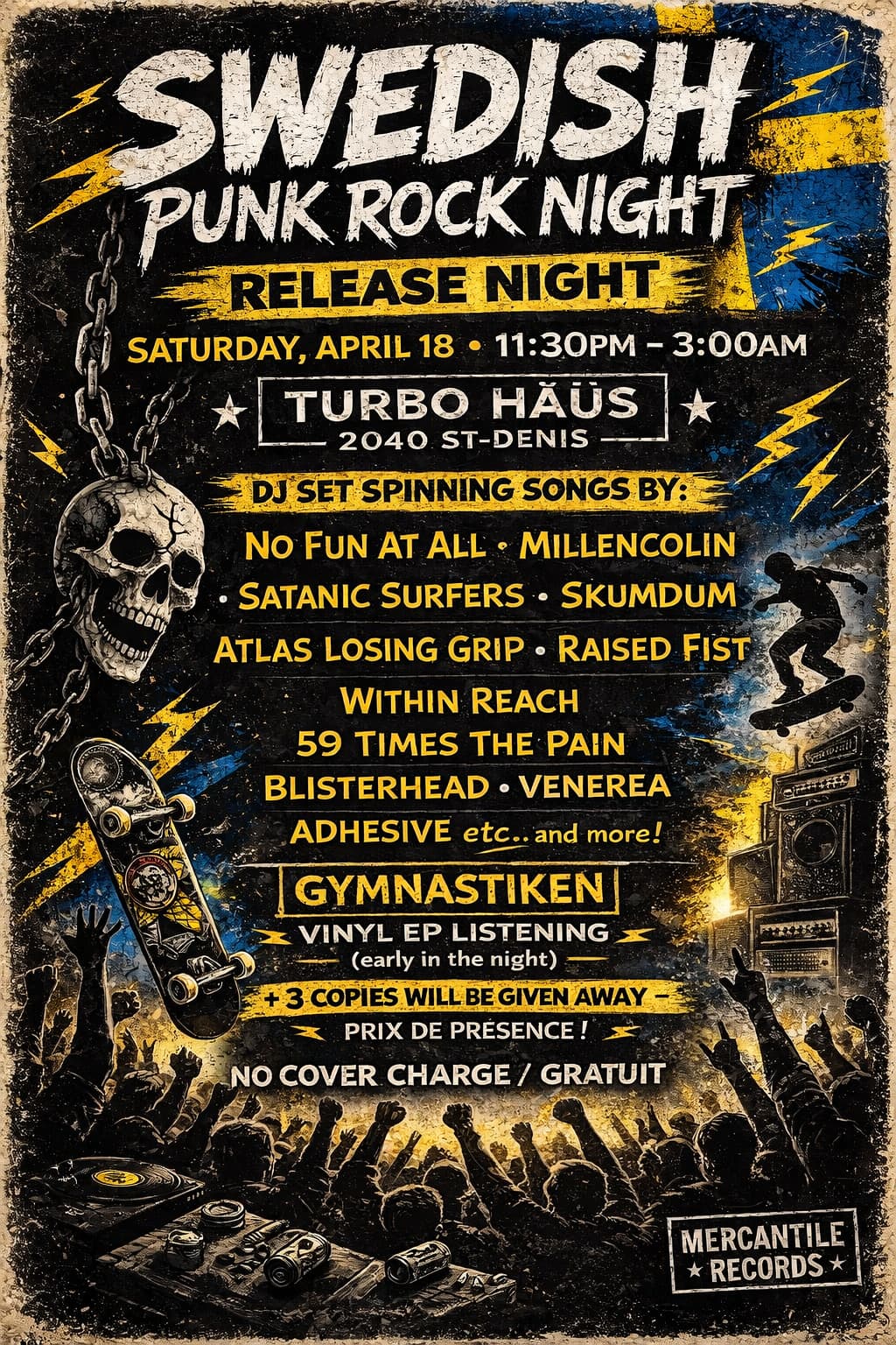 SWEDISH PUNK ROCK NIGHT (23h30 - 3h)
