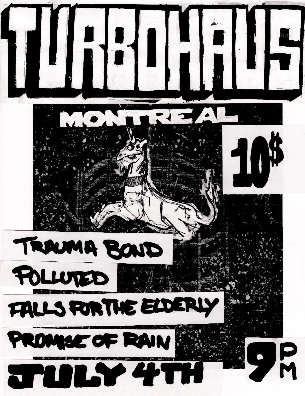 TRAUMA BOND + POLLUTED + FALLS FOR THE ELDERLY + PROMISE OF RAIN