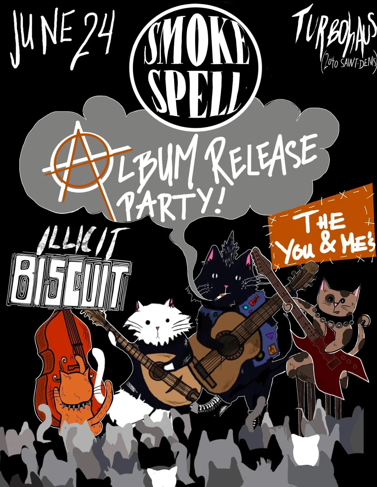 Smoke Spell "Album Launch" + Illicit Biscuit + The You & Me's